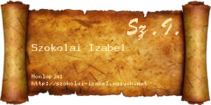 Szokolai Izabel névjegykártya